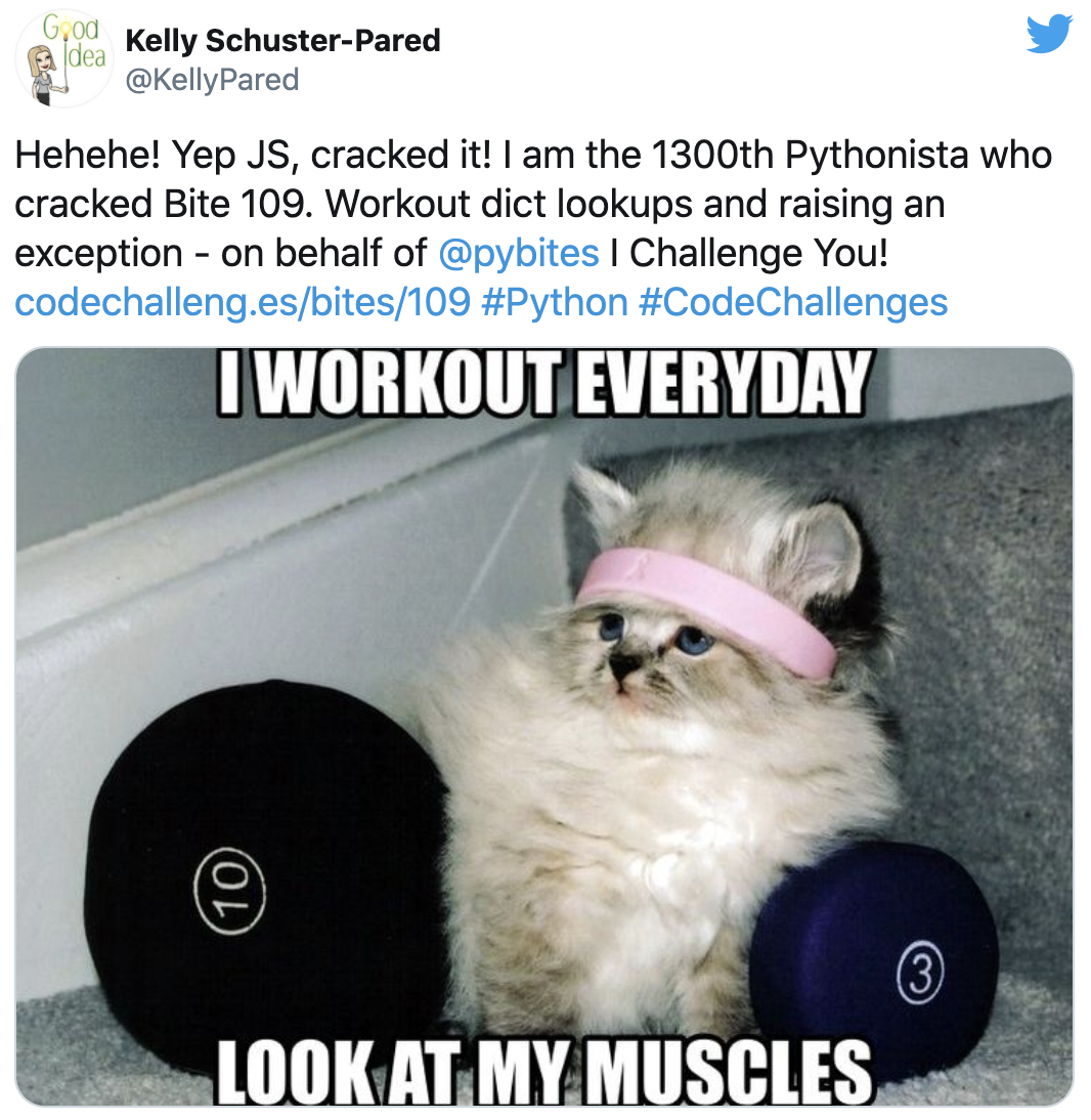 Kelly's daily Bite workout