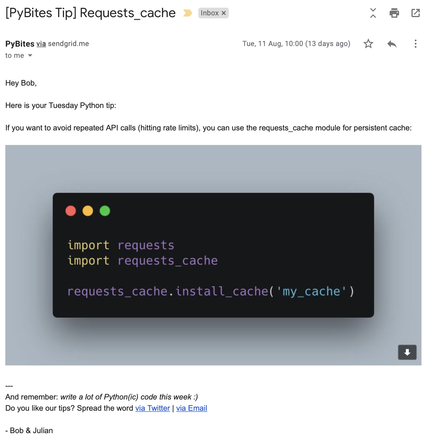 PyBites Python tip